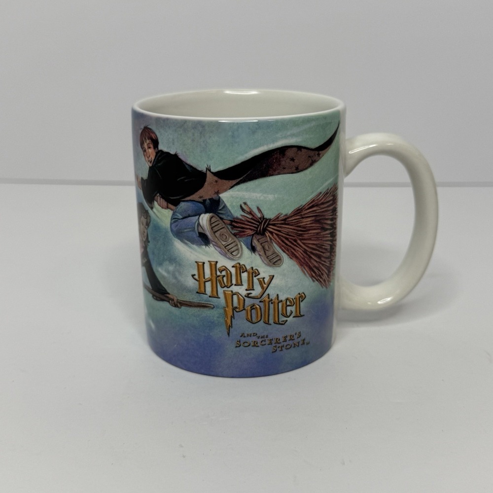 VTG 2000 Harry Potter And The Sorcerers Stone Ceramic Mug 10 Oz Warner Bros